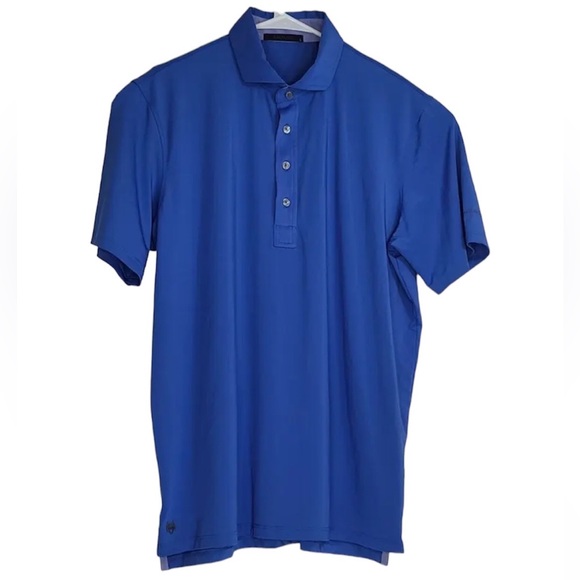 Greyson Shirts Greyson Golf Polo Shirt Stretch Blue Vaquero Logo